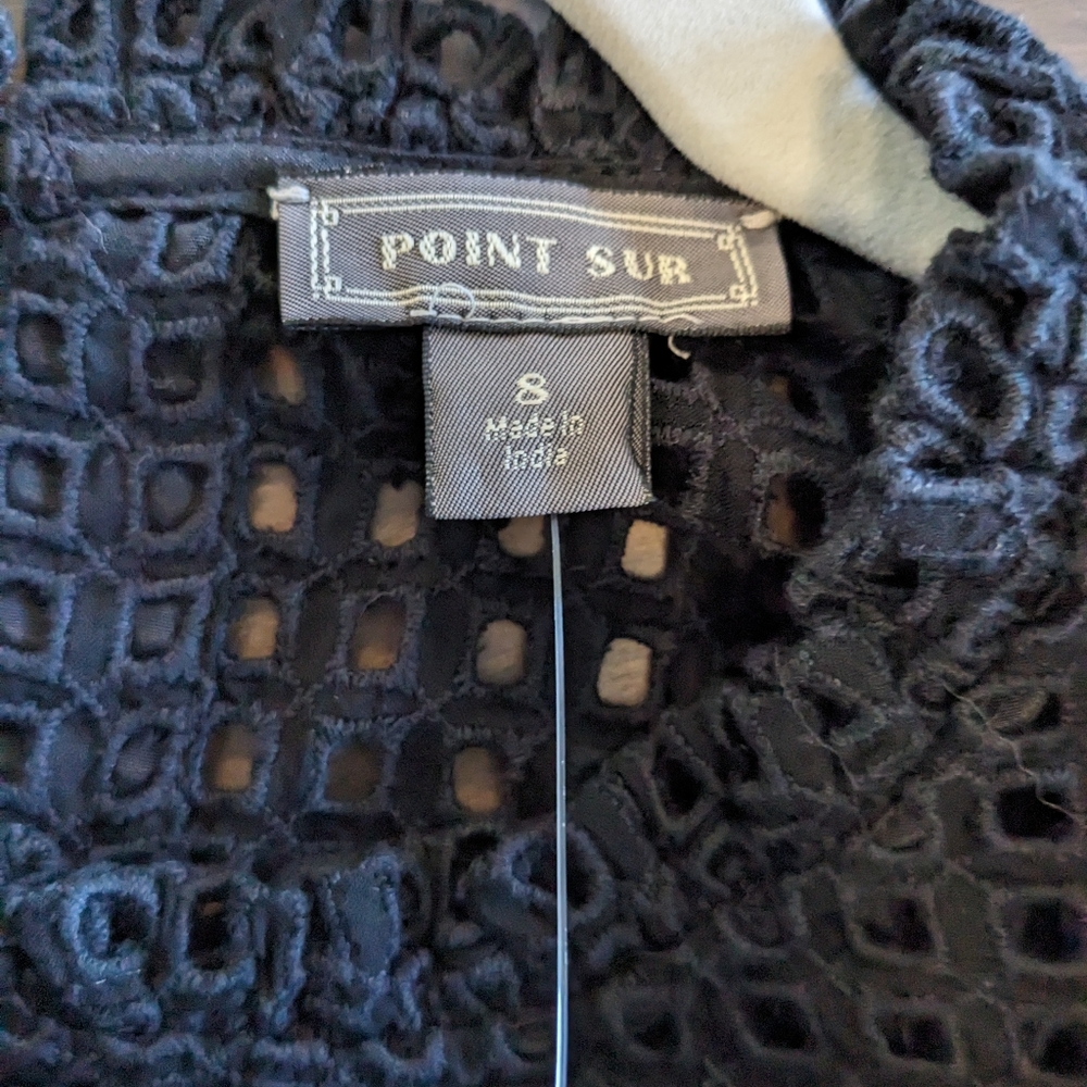 NWT J. Crew Embroidered black shirt Sz 8 - Picture 7 of 15